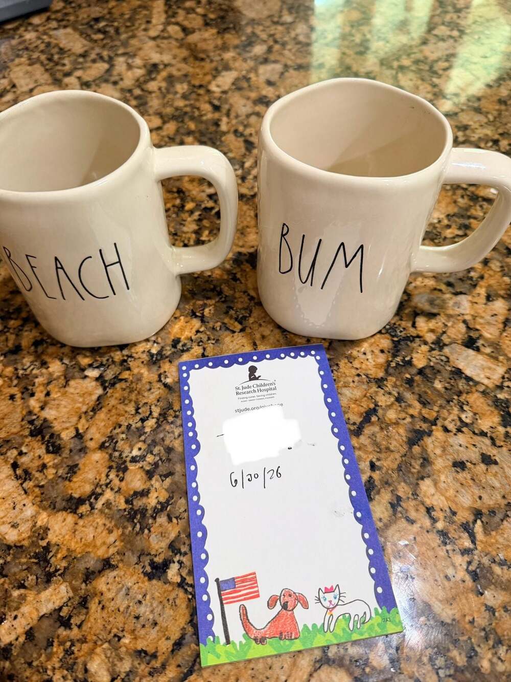 Rae Dunn Artisan Collection BEACH BUM Mug Set